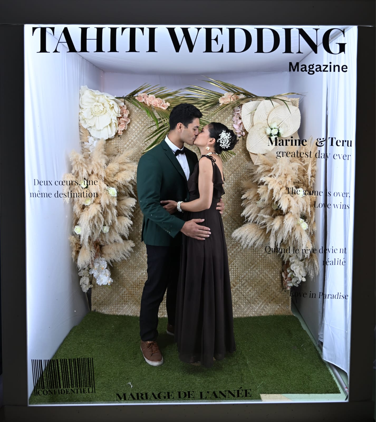 Location Cabine Photo VOGUE – Photobooth Luxe Tahiti