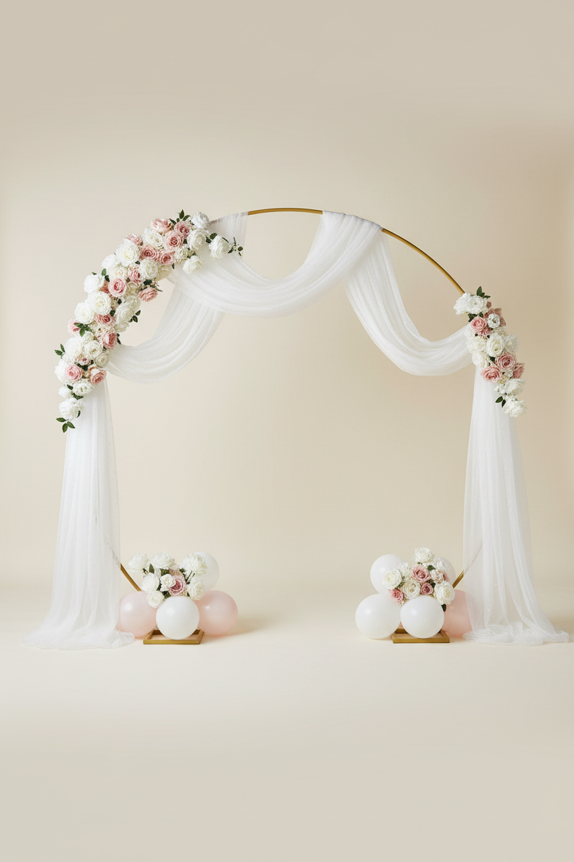 Location Arche Omega Dorée pour Mariage et Événements