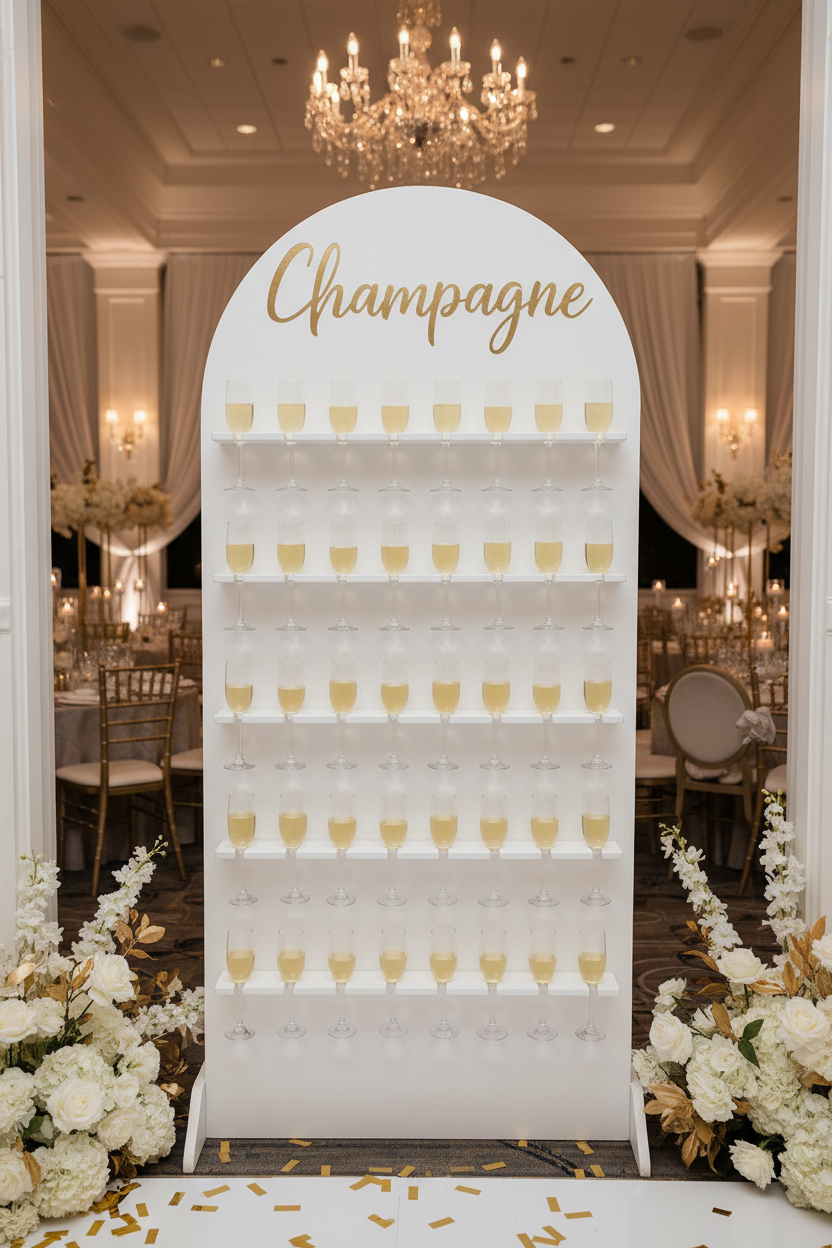 Champagne Wall Intérieur Mariage